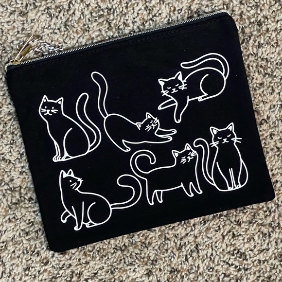Custom Cat Canvas Zipper Pouch Bag - Picture 2 of 5
